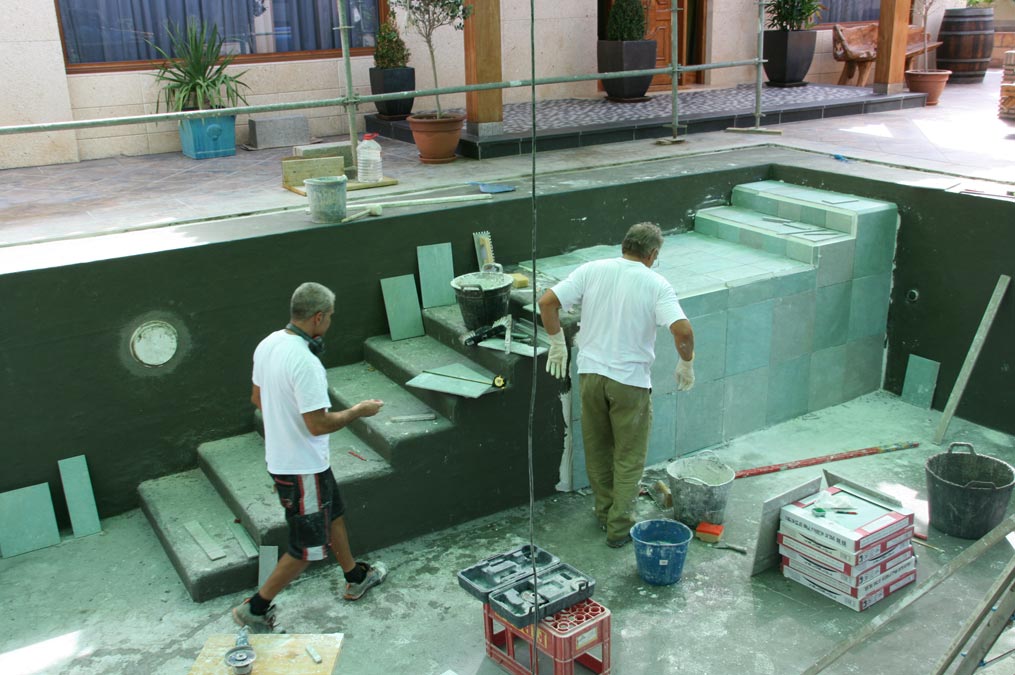 Instalacion de placas de marmol